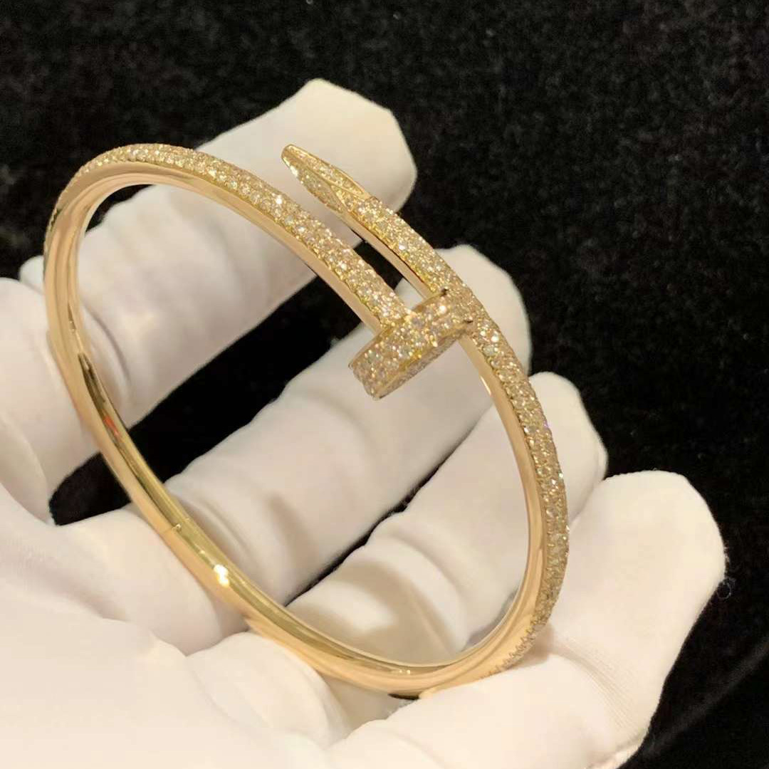 Cartier Juste un Clou Bracelet in 18K Yellow Gold with 374 Brilliant-cut Diamonds